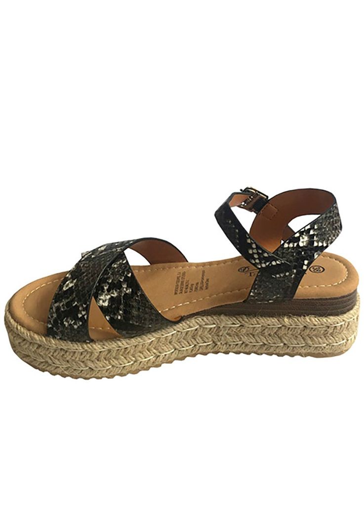Sandalia Ecocuero ZAX35 Snake Black-4