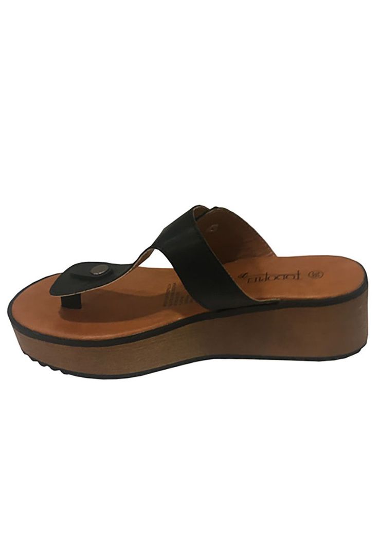 Sandalia cuero ecológico Negra ZAV92-4