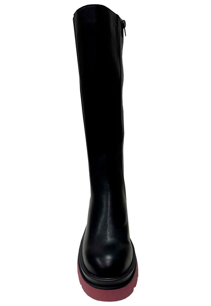 Bota Ecocuero ZAZ66 Negro Rosado-2