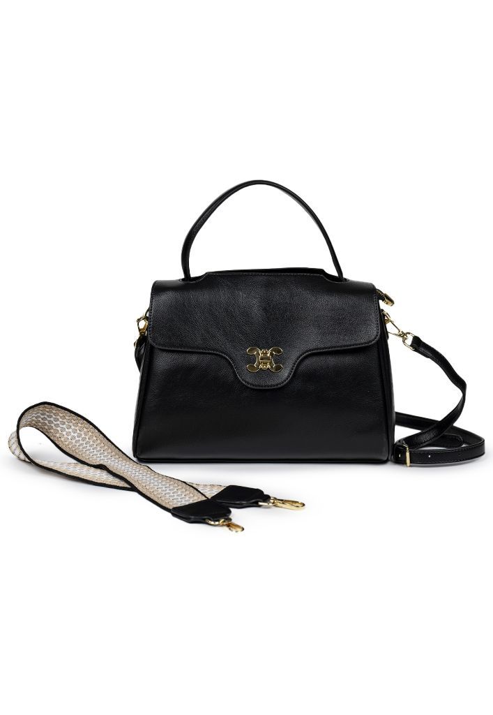 Cartera ecocuero CRU98 Negro-1