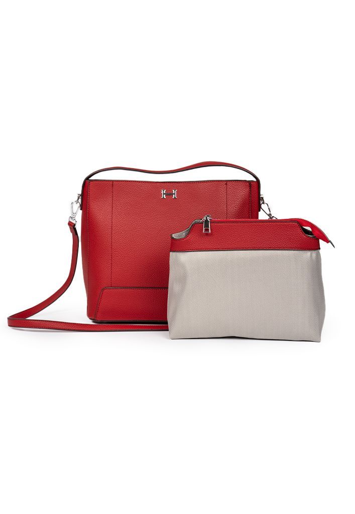 Cartera ecocuero CRU95 Rojo-1