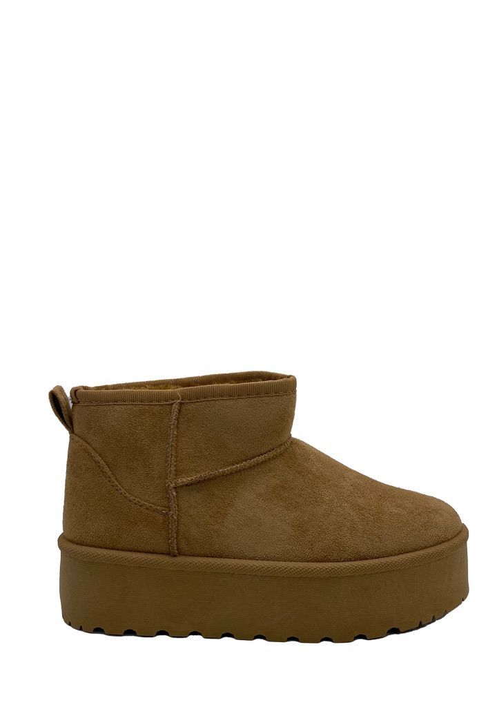 Botin ZB005 Gamuza Ecológica Camel-0