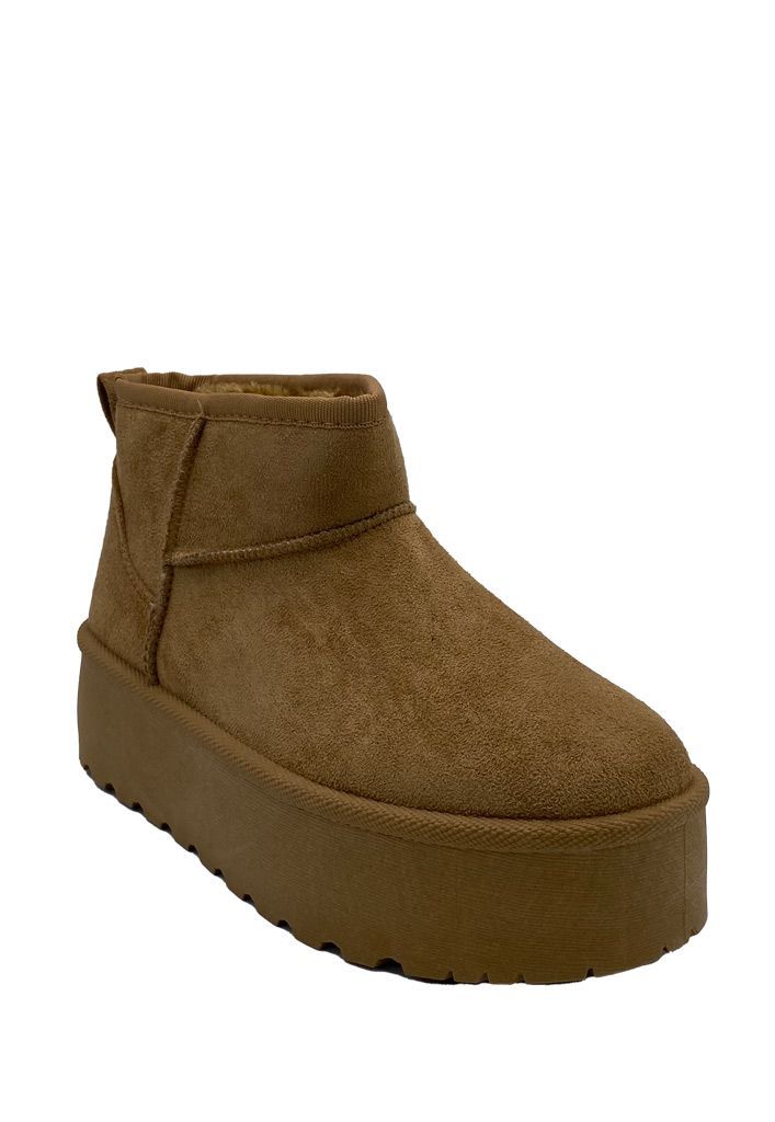 Botin ZB005 Gamuza Ecológica Camel-1