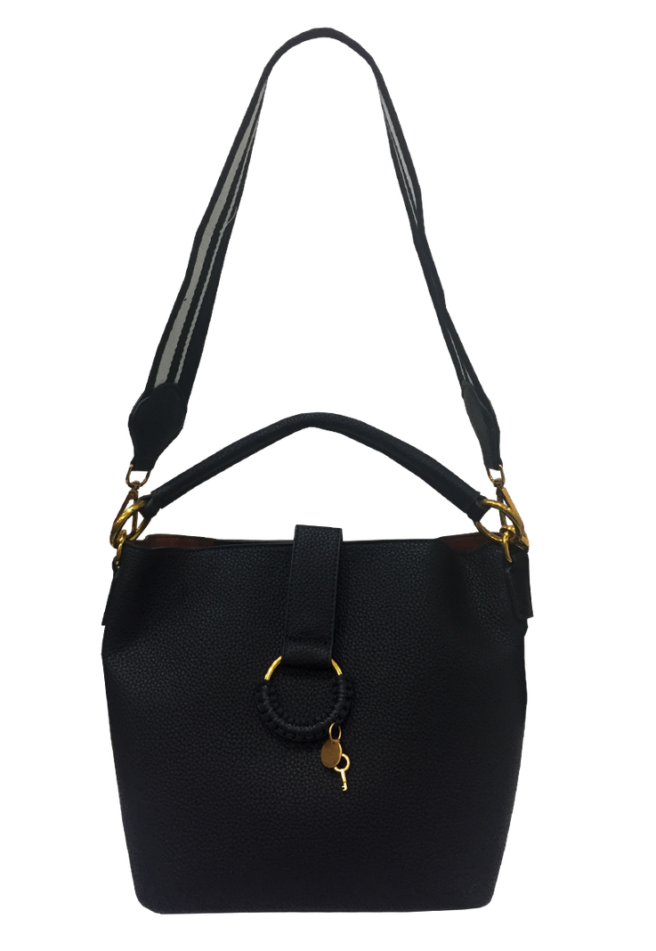 Cartera Cuero Ecológico CRO50 Negro-0