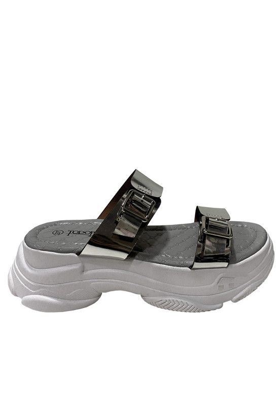 Sandalia Ecocuero ZAZ28 Plata