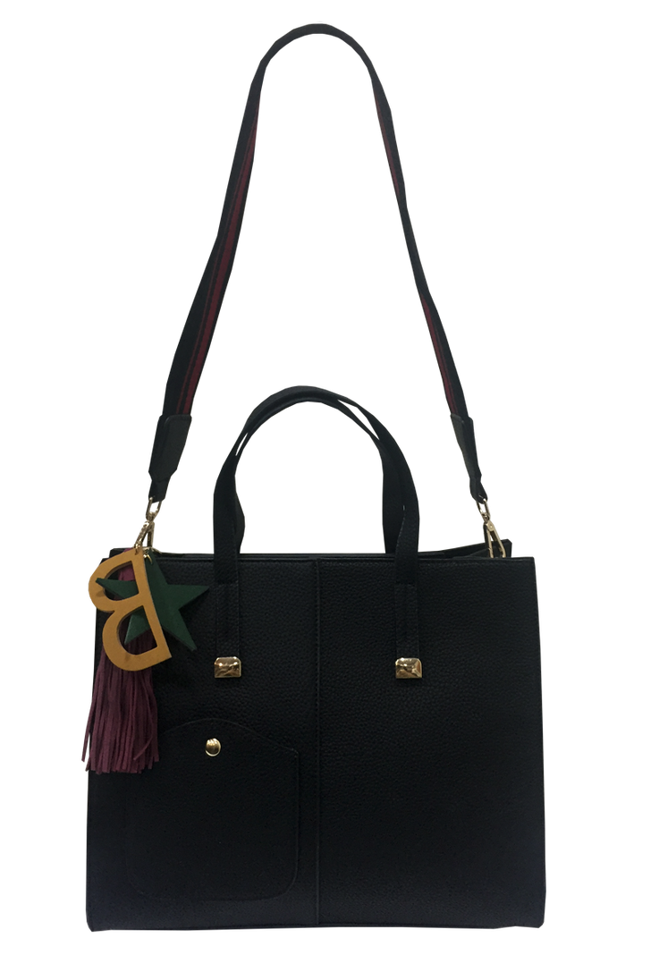 Cartera Cuero Ecológico CRO48 Negro-0