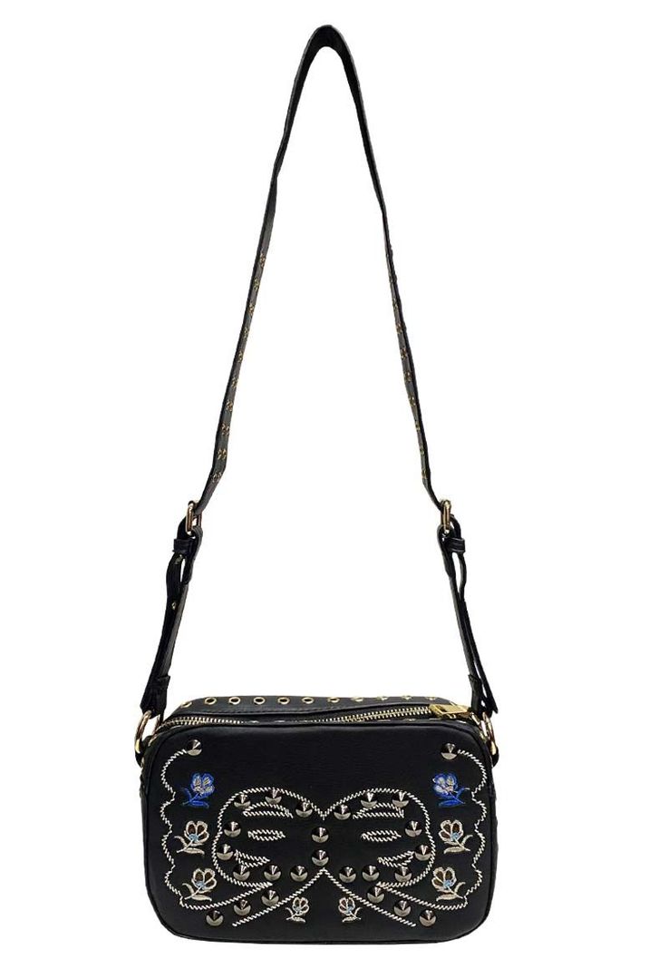 Cartera Cuero Ecológico CRM14 Negro-0