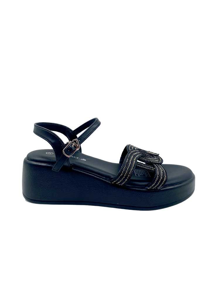 Sandalia Mujer Negro ZB025-0