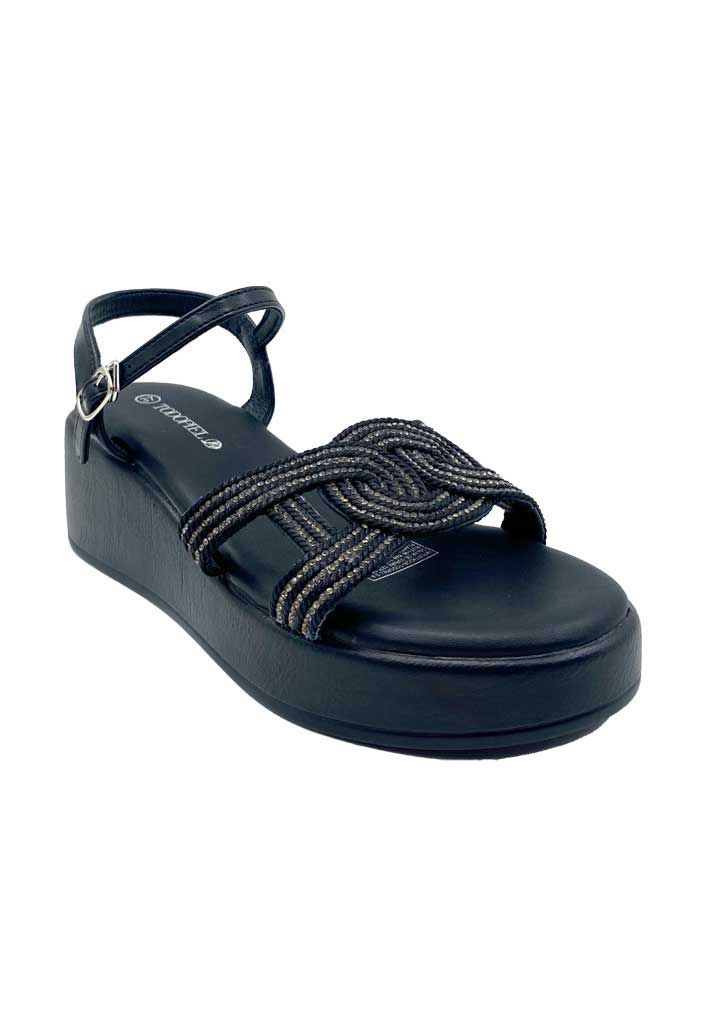 Sandalia Mujer Negro ZB025-1