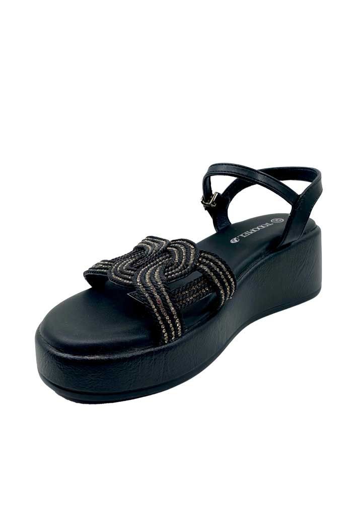 Sandalia Mujer Negro ZB025-3