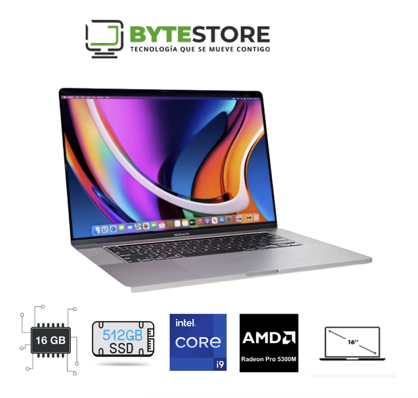 Macbook Pro Core i9 AMD Radeon Pro 5300M 16GB Ram 512GB SSDA2166