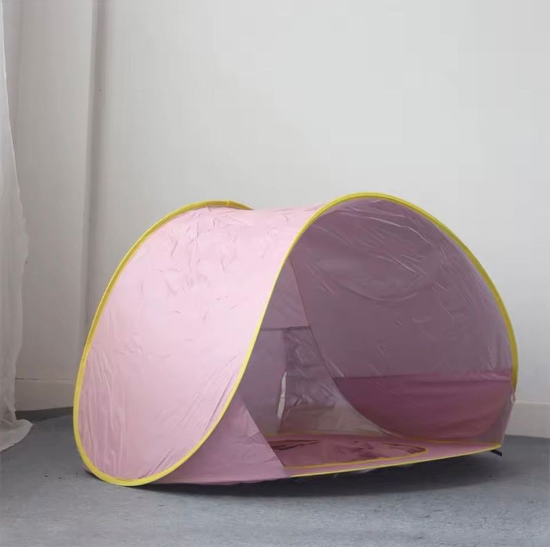 Carpa piscina para bebe 2 en 1 con Protección UV Rosado-1