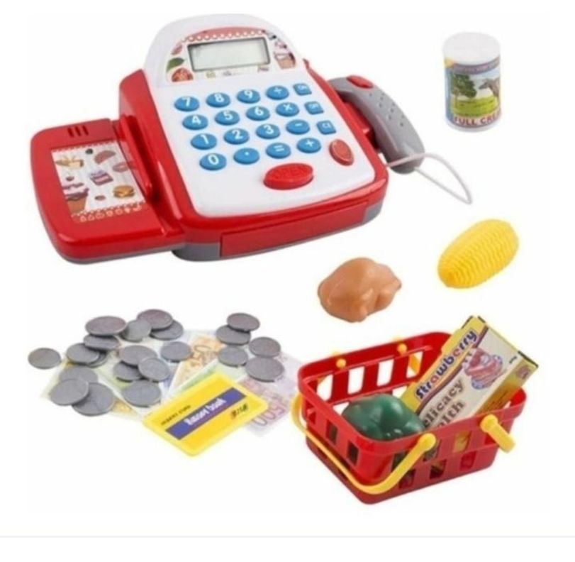 Caja Registradora Juguete Para Niños Con Accesorios Y Sonido-0
