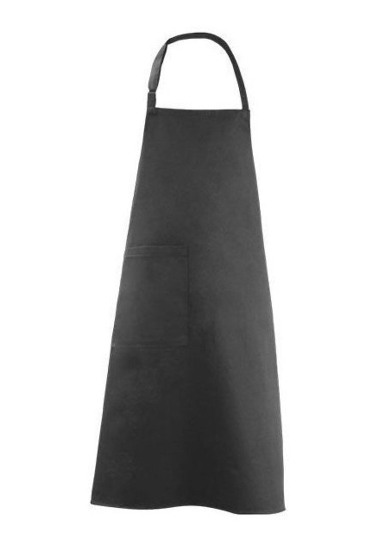 Pack 3 Pecheras O Delantal Negro Chef Con Bolsillo-1
