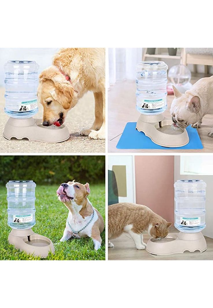 Dispensador Agua Mascotas Perro Gato 3.8 L Automatico-3