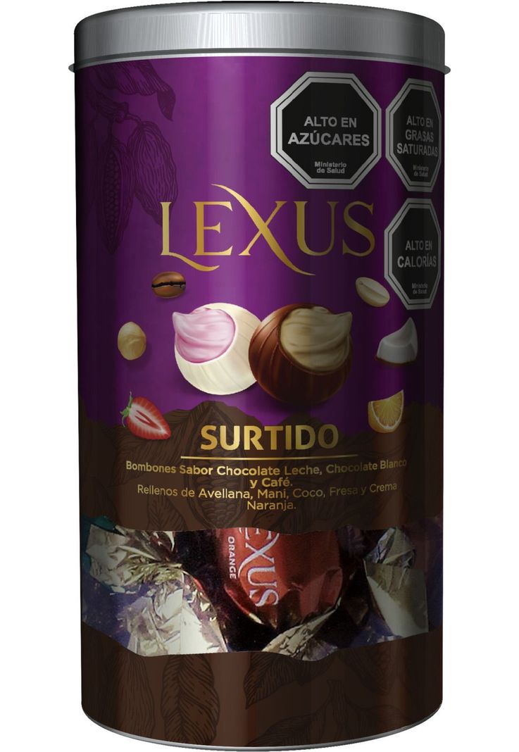 Pote de Chocolates Bombones Lexus Surtidos 180g