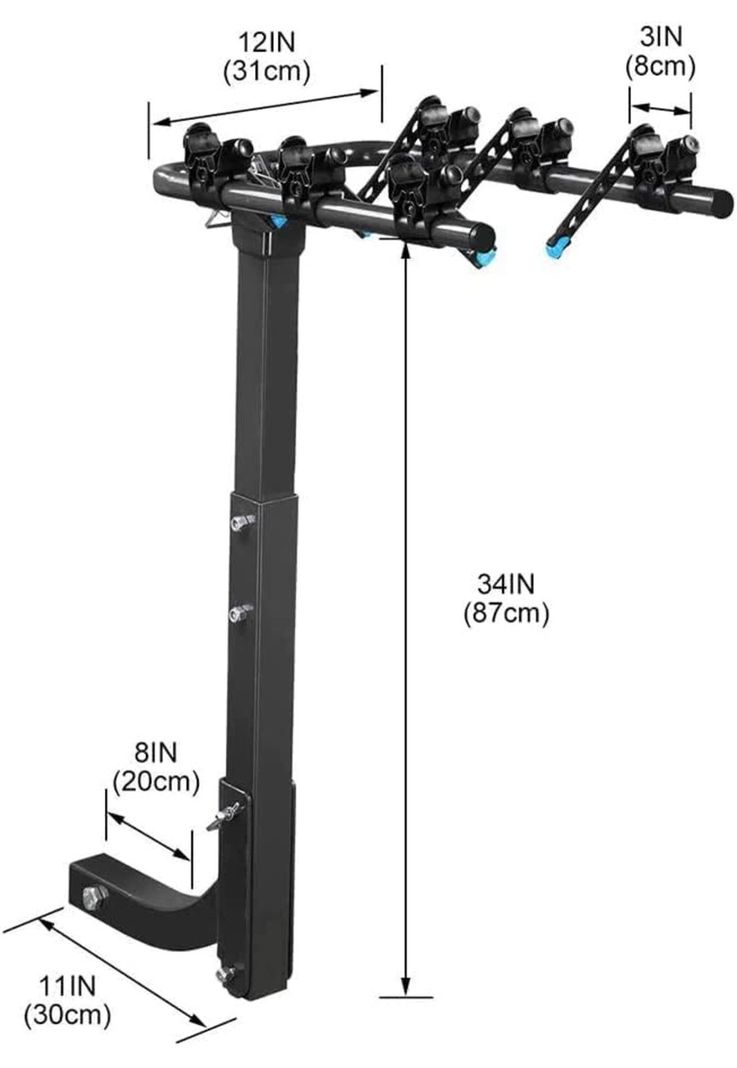 Porta Bicicletas Enganche Americano 3 Posiciones-5