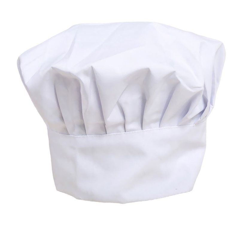 Gorro De Chef O Cocina Blanco Tipo Champiñon Frances-0