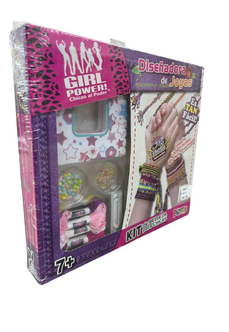 Set De Mostacillas Para Hacer Pulseras Girl Power-1