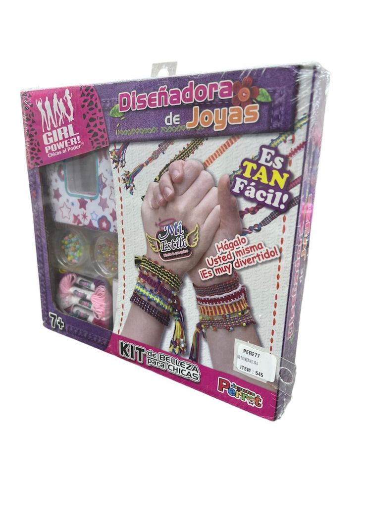 Set De Mostacillas Para Hacer Pulseras Girl Power-2