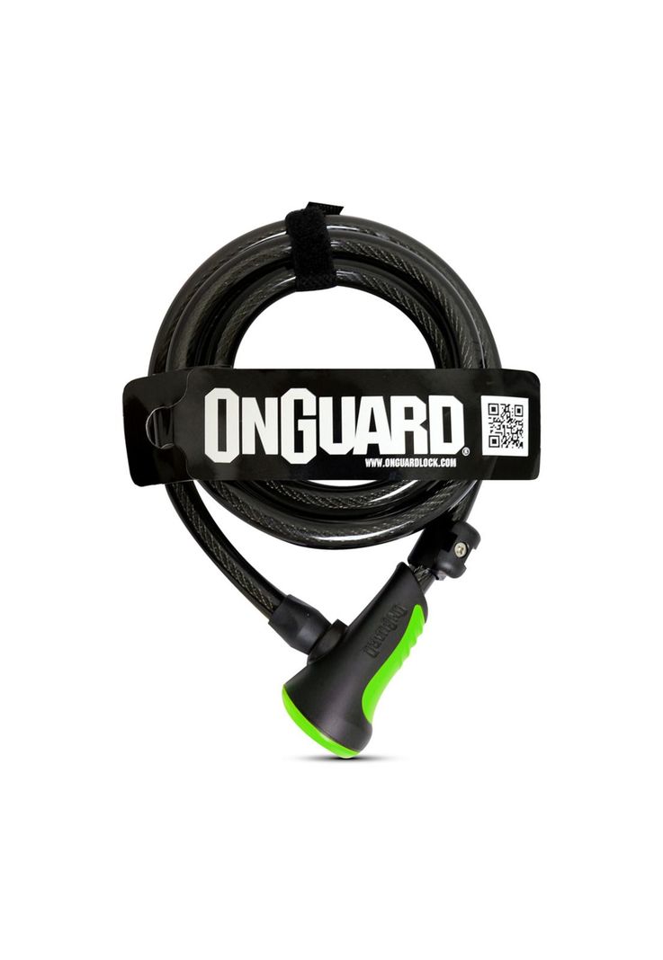 Candado On Guard Espiral NS 180x12mm Verde-0