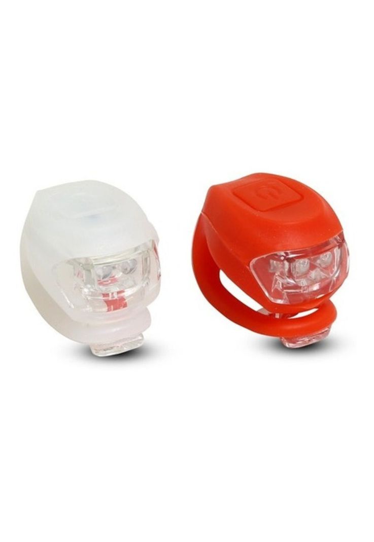 Pack 2 Luces Led Silicona Bicicleta Mtb Ciclismo-0