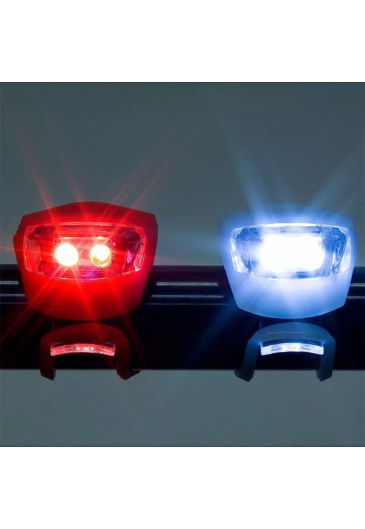 Pack 2 Luces Led Silicona Bicicleta Mtb Ciclismo-1