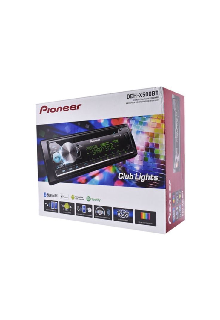 Radio de auto Pioneer DEH X500 con USB y Bluetooth-3