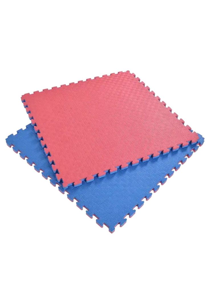 Pack 10 Pisos Tatami Goma Eva Premium 1mtX1mtX2 Cm Azul/Rojo-0
