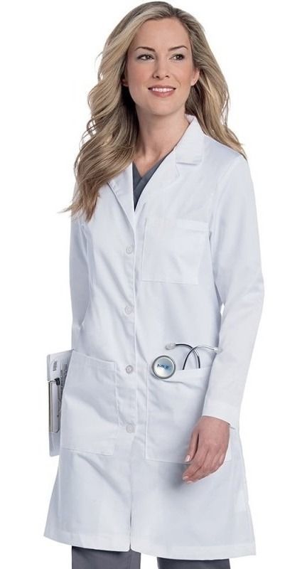 Delantal Clínico O Médico Largo Mujer-0