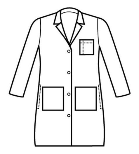 Delantal Clínico O Médico Largo Mujer-3