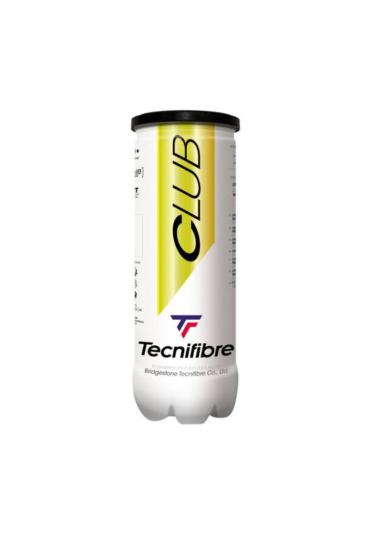 Tarro Pelotas De Tenis Tecnifibre Club x3-0