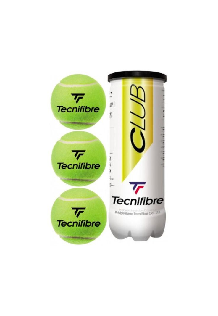 Tarro Pelotas De Tenis Tecnifibre Club x3-1