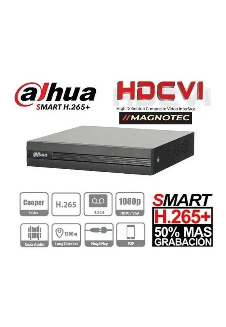 Kit Profesional Dahua Interior 8 Ch + 8 Cam 720p + 1TB-1