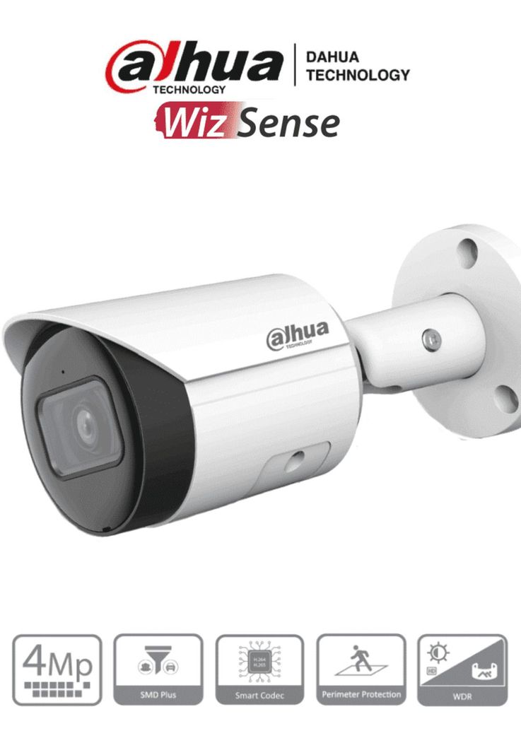 Cámara Ip Dahua Poe Bala 4mp 2.8mm Con Micrófono Metálica-3