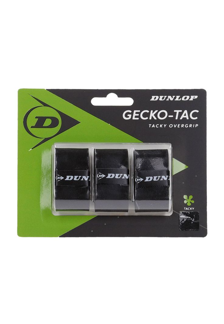 Overgrip Tenis Gecko Tac Dunlop Premium Agarre Negro X3-2