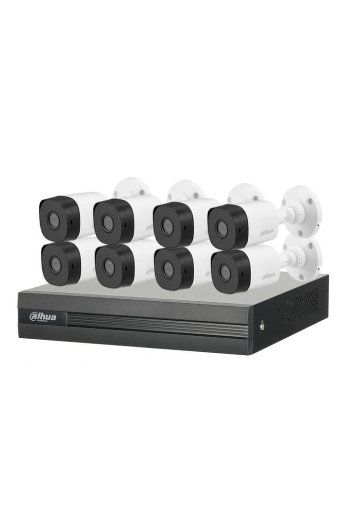 Kit Profesional Dahua Exterior 8 Ch + 8 Cam 720p + 1TB-0
