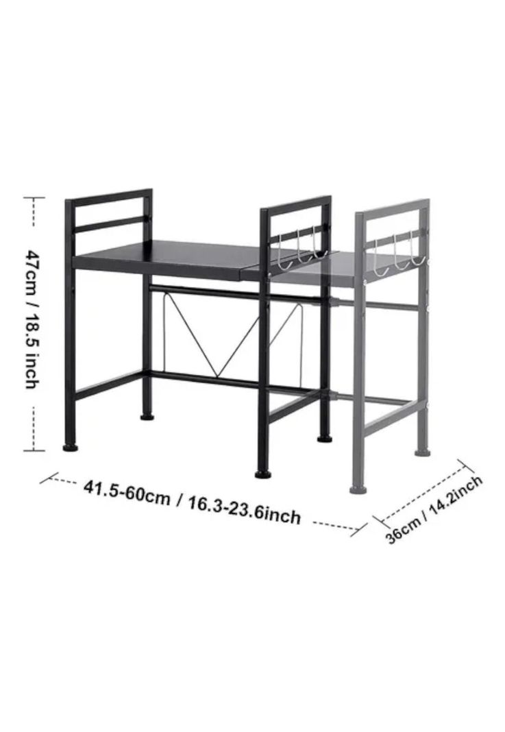 Estante Repisa Extensible Horno Microondas Organizador-0