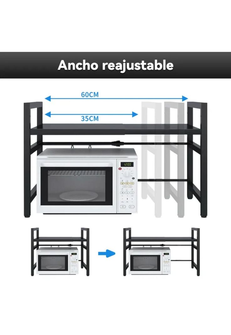 Estante Repisa Extensible Horno Microondas Organizador-2