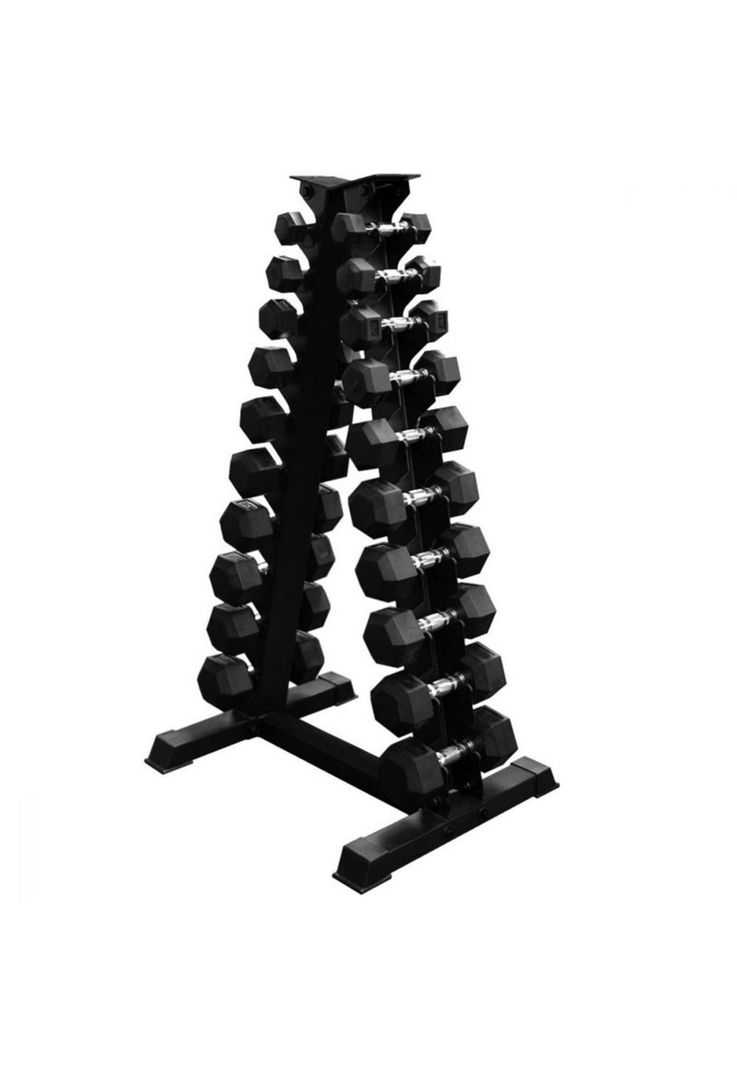 Rack Mancuernas 10 Pares Estantería De Fierro-1