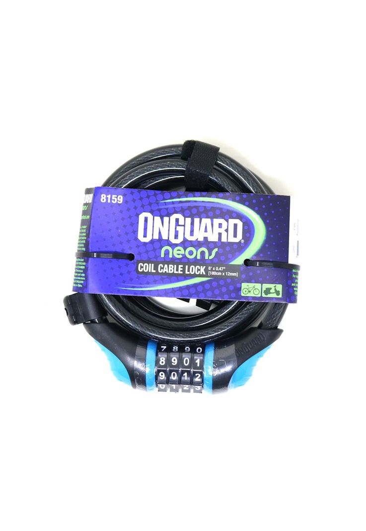 Candado On Guard Espiral Clave NS 180x12Azul-0