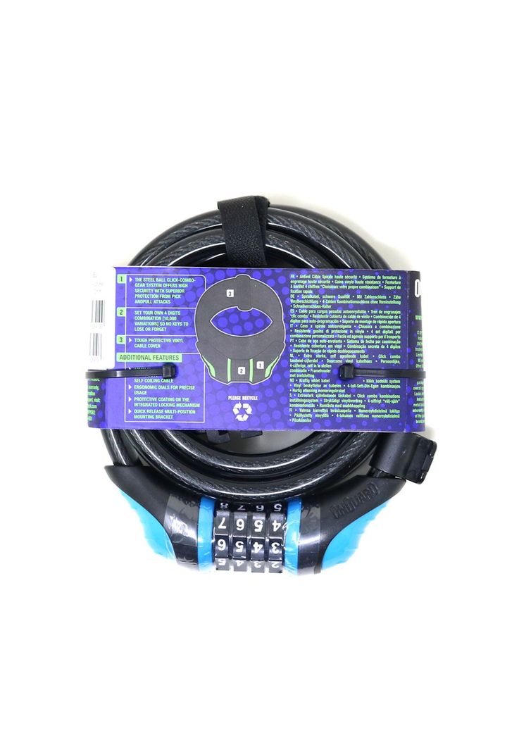 Candado On Guard Espiral Clave NS 180x12Azul-1