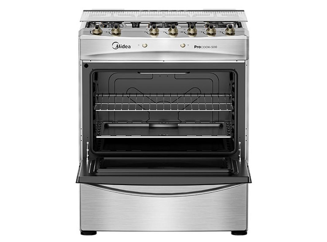 Cocina 5 Quemadores Midea Gas Licuado Mcg-5Qpi30Ns-1