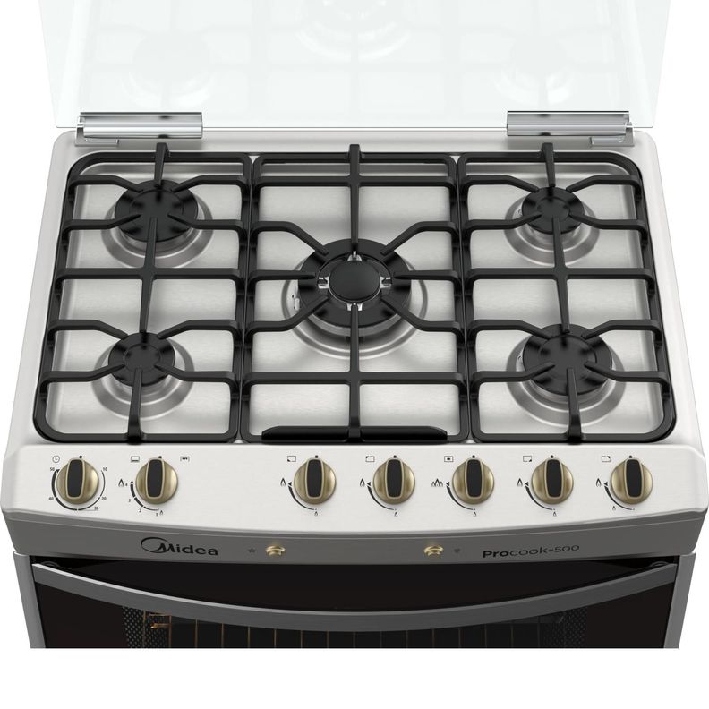 Cocina 5 Quemadores Midea Gas Licuado Mcg-5Qpi30Ns-2