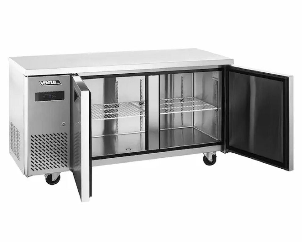 Mesón Refrigerado 2 Ptas Acero Inox. Vmr2Ps-260 Ventus-1