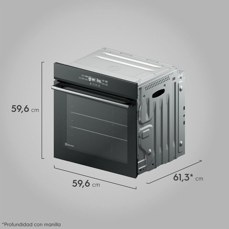 Horno Empotrable Eléctrico Electrolux 80 Litros Digital OE8EF-8
