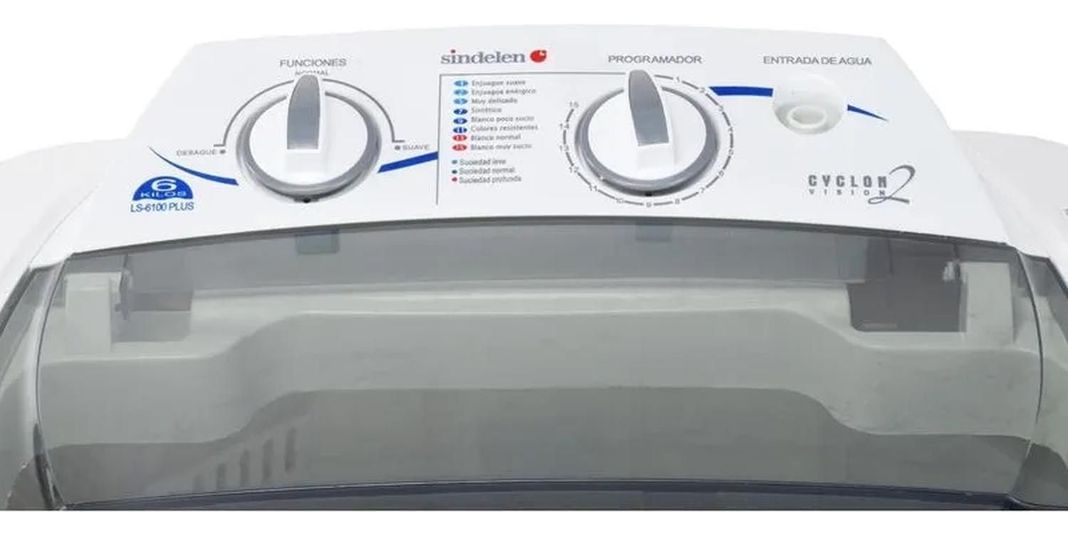 Lavadora Semiautomática Sindelen 6 Kg Ls-6100-5