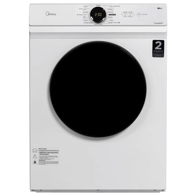 Secadora Eléctrica Midea Carga Frontal 10Kg Md100A100/W