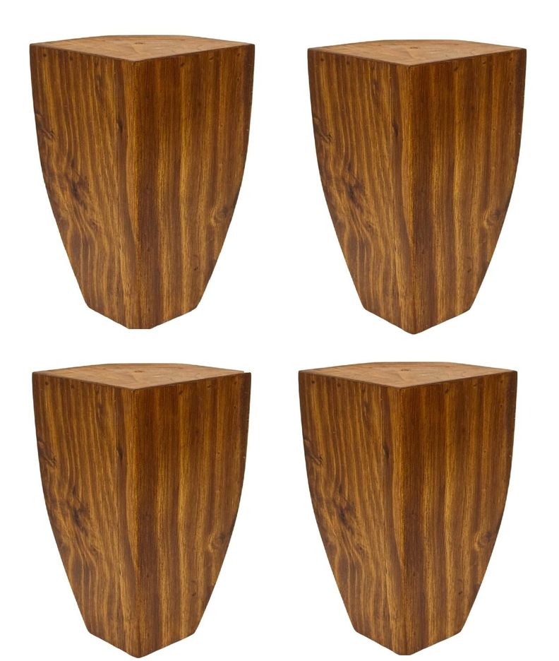 Patas Madera Para Cama Europea Pack 4 Unidades-0