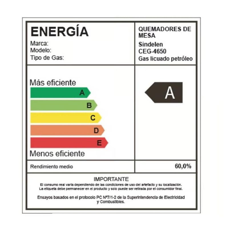 Encimera 4 Platos Sindelen Gas Seguridad Ceg-4650in-4